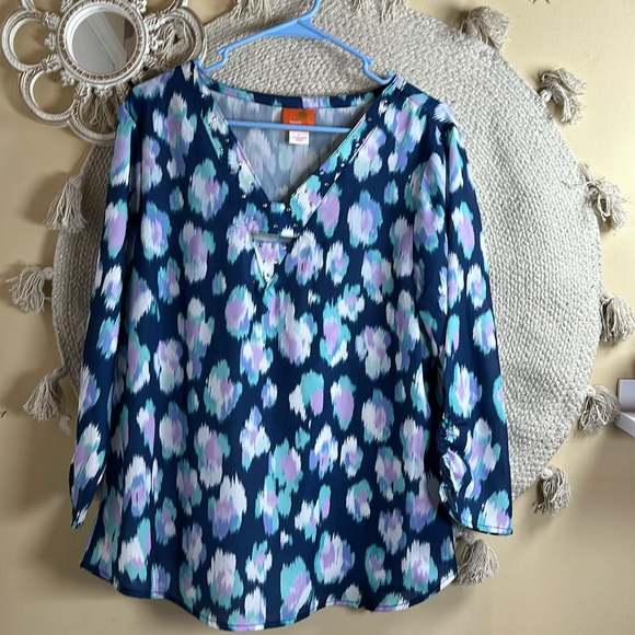 Heart of palm printed top - Picture 1 of 7